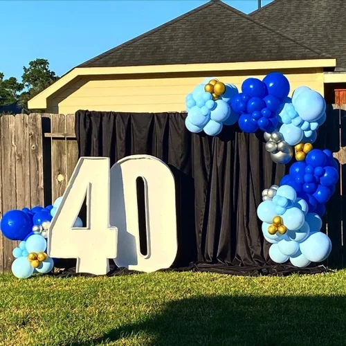 Miniatura 4 de KBZVNAF Globos de látex azul rey para fiestas - 50 unidades de 12 pulgadas, globos de helio azul mate para cumpleaños, boda, baby shower, Azul real