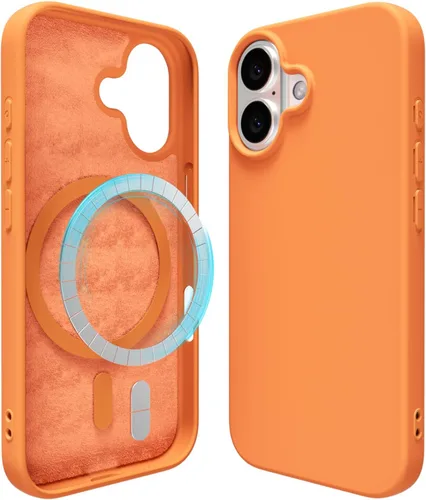 Miniatura 44 de oakxco Funda de silicona para iPhone 12 Pro Max, magnética, compatible con carga inalámbrica Magsafe, cubierta protectora de goma suave y delgada