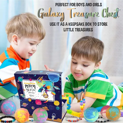 Miniatura 6 de Bombas de baño para niños con sorpresa en el interior, bombas de baño con joyería sorpresa y caja de joyería, orgánica, hidratante para la piel