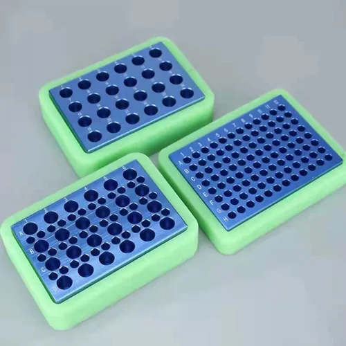 Miniatura 7 de Bloque de enfriamiento de aluminio - Enfriador de placas PCR, 96 pozos para tubos de 0.2 mL, tiras o placas de 96 pocillos (96 pozos)