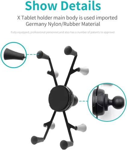 Miniatura 4 de Strg - Soporte para tablet con bola de tamaño B de 1 pulgada, soporte para tabletas de 6 pulgadas, compatible con soporte RAM de 1 pulgada