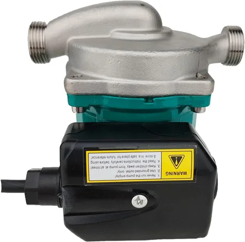 Miniatura 4 de Recirculador de bomba de presión de agua caliente de 3 velocidades de acero inoxidable de 115 V para el hogar, calentador solar/grifo/caldera/ducha