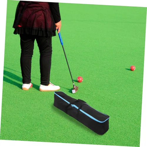 Miniatura 7 de Bolsa de almacenamiento para palitos de croquet, organizador de mazos con diseño de correa para un fácil transporte y protección contra vibraciones