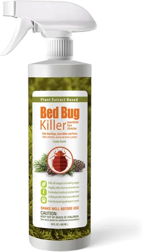 EcoVenger Mata Chinches de Cama (480ML) Eficacia de Eliminación 100% − Mata Todas las Etapas al Contacto − Protección Residual de 14 Días −
