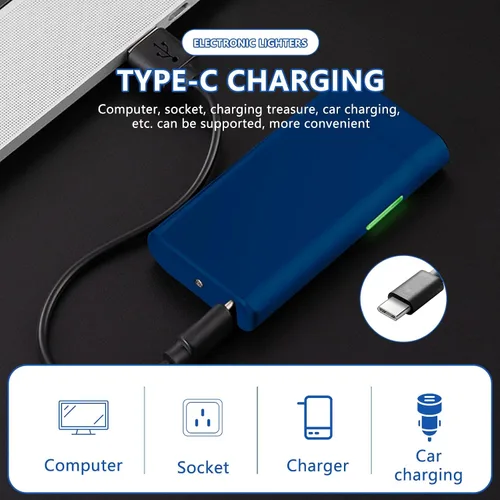 Miniatura 4 de SKRFIRE Encendedor de arco eléctrico – Linterna de plasma recargable USB a prueba de viento con linterna multimodo, indicador de batería digital