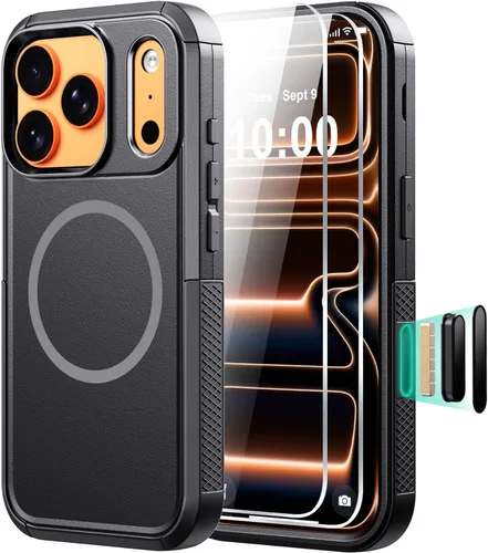 Miniatura 13 de Diverbox Funda para iPhone 13 [compatible con MagSafe] [con protector de pantalla] [a prueba de golpes] [a prueba de caídas] Funda de protección