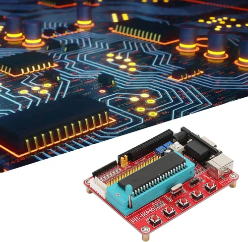 Miniatura 2 de Tablero de desarrollo de aprendizaje, tablero de aprendizaje del microcontrolador PIC16F877A con el interfaz RS232