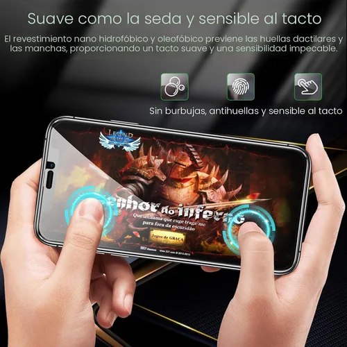 Miniatura 8 de Romkasi Paquete de 3 protectores de pantalla de privacidad para iPhone 11 de 6.1 pulgadas con 3 protectores de lente de cámara, película de vidrio