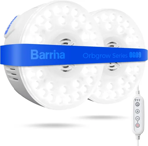 Miniatura 14 de Barrina Orbgrow OG09 Puck - Luz LED de crecimiento, 5000K 9W (equivalente a 135 vatios), luces de plantas para plantas de interior de espectro
