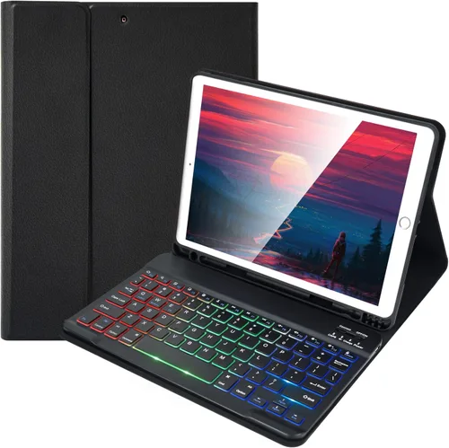 Miniatura 12 de SOPPY Funda con teclado para iPad mini 7 A17 Pro 2024/iPad Mini 6 generación con teclado 2021 8.3 pulgadas, cubierta de teclado desmontable