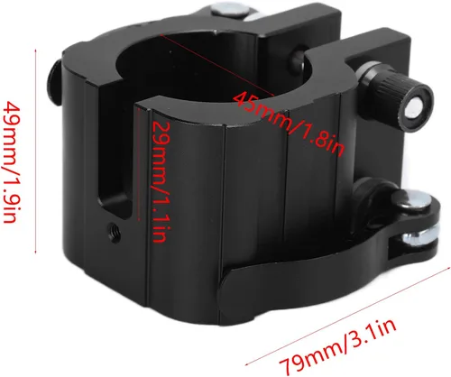 Miniatura 7 de VBESTLIFE Abrazadera plegable eléctrica, cerradura rugosa vertical de Rod de la aleación de aluminio para la serie 8X 10X 11X Negro
