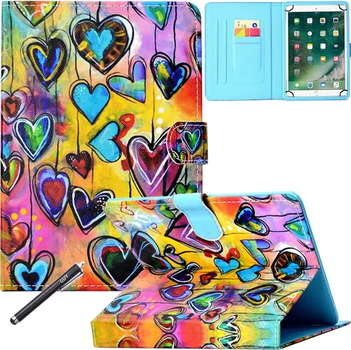 Miniatura 30 de NewShine - Funda universal para tablet de 7.9 a 8.5 pulgadas, funda de piel sintética para iPad mini 1/2/3/4, Galaxy Tab 3/4/Note 8.0, Amazon Kindle