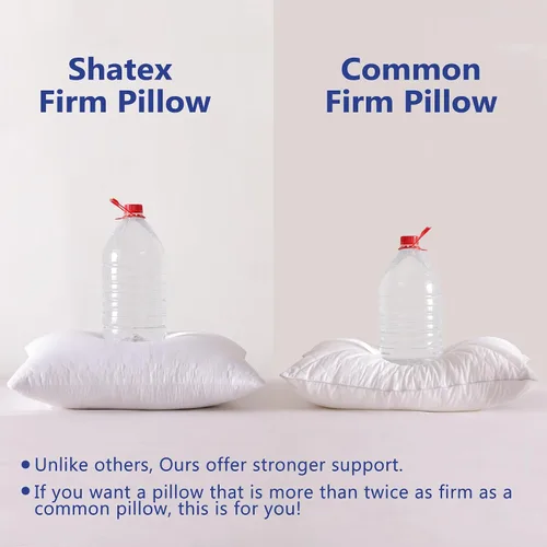 Miniatura 2 de Shatex Almohada extra firme tamaño King de 34 x 20 pulgadas, almohada de cama con inserto ajustable que proporciona un apoyo más fuerte