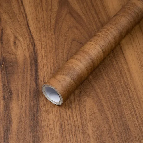 Decoroom Papel de contacto de madera para despegar y pegar, papel de contacto de grano de madera vintage grueso para encimera de muebles, papel