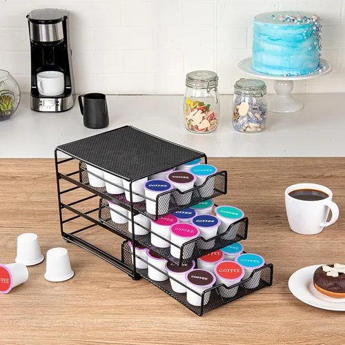 Miniatura 4 de Restaurantware Restpresso - Cajón de cápsulas de café de varios niveles de 8.5 x 8.5 x 7 pulgadas, 1 cajón de cápsulas de alta resistencia