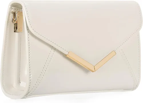 Miniatura 2 de DEXMAY - Bolso de mano de noche para mujer, de charol sintético, plegable, bolso formal