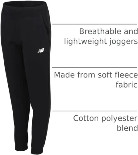Miniatura 24 de New Balance Pantalones deportivos para niña, forro polar de mezcla de algodón suave con cordón y bolsillos (tallas 8-16)