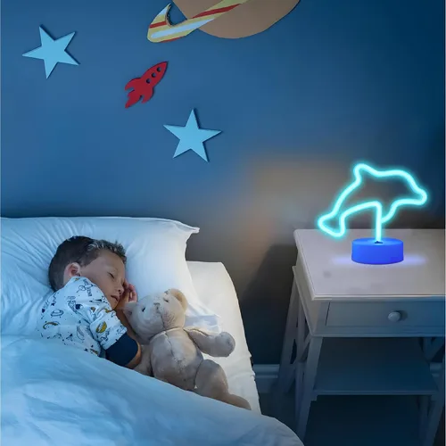 Miniatura 5 de Luz de neón con base de neón, luces de noche, decoración de pared, decoración del hogar, luz led