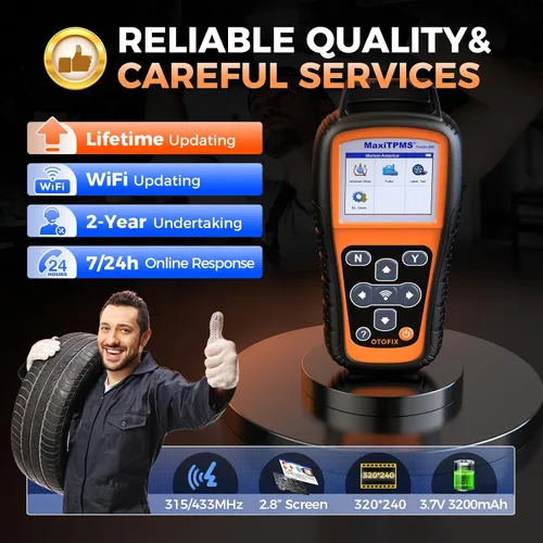 Miniatura 8 de OTOFIX Herramienta de programación TireGO 808 TPMS, actualización 2026 Wi*Fi TPMS herramienta de escaneo Relearn Activar todos los sensores TPMS