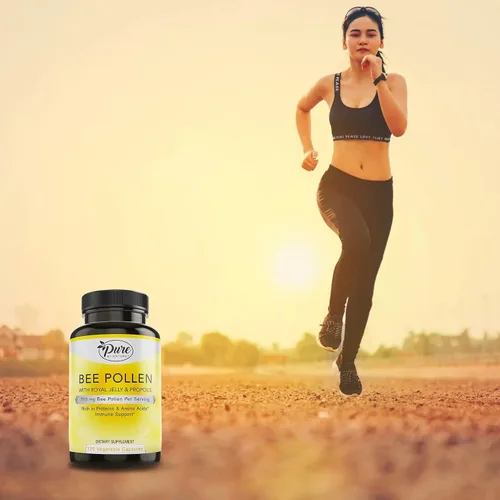 Miniatura 6 de Pure By Nature Suplemento de polen de abeja con propóleo y jalea real para apoyo inmunológico, propiedades antioxidantes, 120 cápsulas vegetarianas