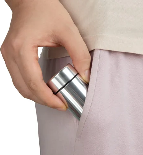 Miniatura 6 de TecQach Tarro de almacenamiento portátil de aluminio, paquete de 3, recipiente hermético a prueba de olores, botella pequeña impermeable de metal