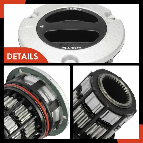 Miniatura 7 de A-Premium Actuador de buje de bloqueo manual 4WD delantero, conjunto de enlace de eje compatible con Ford F-250 Super Duty 2005-2020, F-350 Super