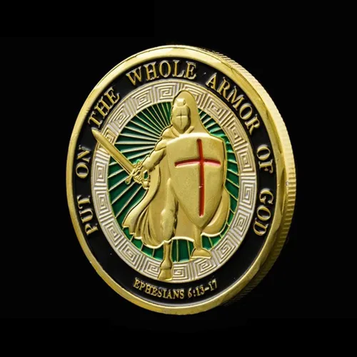 Miniatura 5 de Ponte toda la armadura de Dios Moneda de Oración Moneda de Desafío