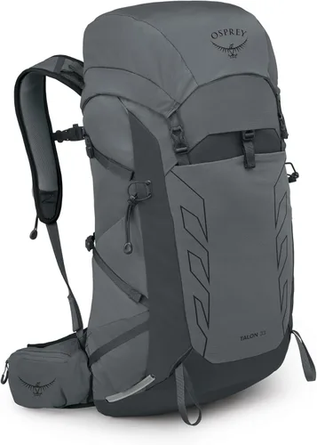 Miniatura 26 de Osprey Talon 26L Mochila de senderismo ligera para hombre - Mochila de día para viajes y campamento, negro/gris carbón
