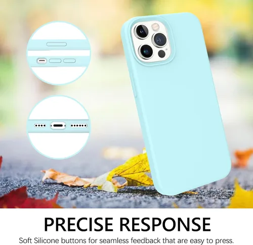 Miniatura 370 de GUAGUA Funda compatible con iPhone 17 Pro Max de 6.9 pulgadas, silicona líquida, goma de gel suave, delgada, forro de microfibra delgada