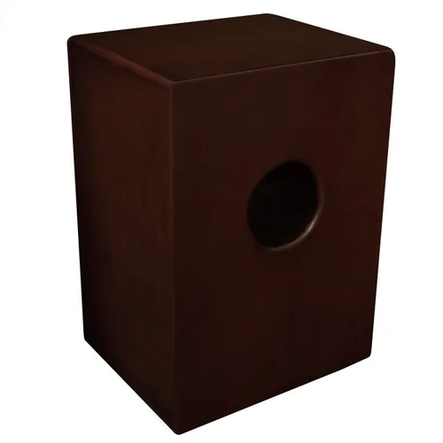 Miniatura 3 de Sawtooth Caja de percusión grande de satén de chocolate manchada a mano