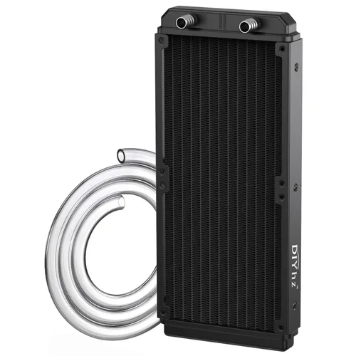 Miniatura 16 de Radiador de Refrigeración por Agua para Computadora, Intercambiador de Calor de Aluminio de 12 Tubos, Radiador de Refrigeración Líquida, Disipador