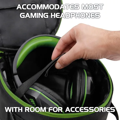 Miniatura 3 de ENHANCE Funda de auriculares portátil para auriculares con cable e inalámbricos, funda universal para auriculares compatible con Xbox, Beats, Bose