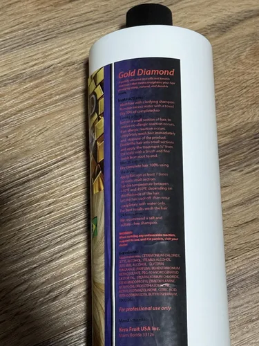 Miniatura 2 de Cirugia Capilar Cera Fria Gold Diamond Azul con Champú 500 ML (Keratina Ultra Fuerte) Para Cabello Grueso