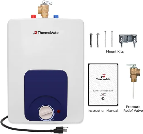 Miniatura 7 de ThermoMate Calentador de agua eléctrico con certificación UL, ES150B, punto de uso de 1.3 galones, calentador de agua debajo del fregadero, 120 V