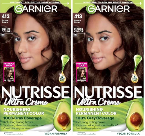 Miniatura 24 de Garnier Nutrisse - Tinte en crema nutritiva para el cabello, 30 marrón oscuro (Sweet Cola), tinte permanente para el cabello, 2