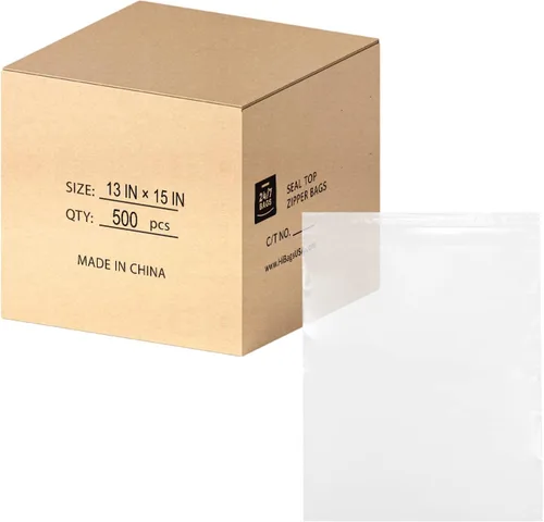 Miniatura 10 de Bolsas de plástico de polietileno transparentes con cierre de cremallera resellable de 6" x 9" (1000 bolsas) de 2 mil