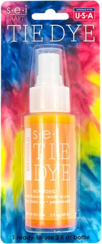 Miniatura 4 de S.E.I. Botella de spray de teñido anudado de caléndula: 2 oz. Spray de tinte de tela no tóxico, tinte permanente para ropa DIY, One Step