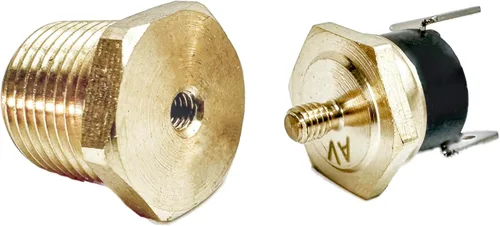 Miniatura 3 de Interruptor de termostato eléctrico del ventilador de radiador, sensor de temperatura, sonda de latón roscada