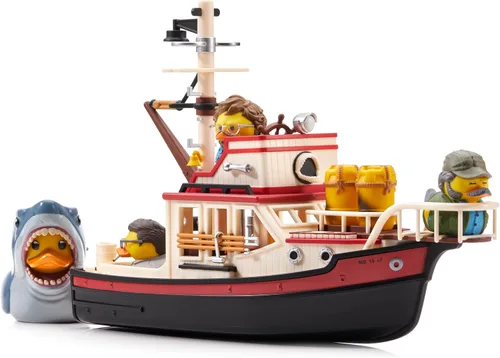 Miniatura 6 de TUBBZ Figura coleccionable de pato de goma de vinilo de Bruce The Shark de edición en caja, producto oficial de Jaws, TV, películas y videojuegos