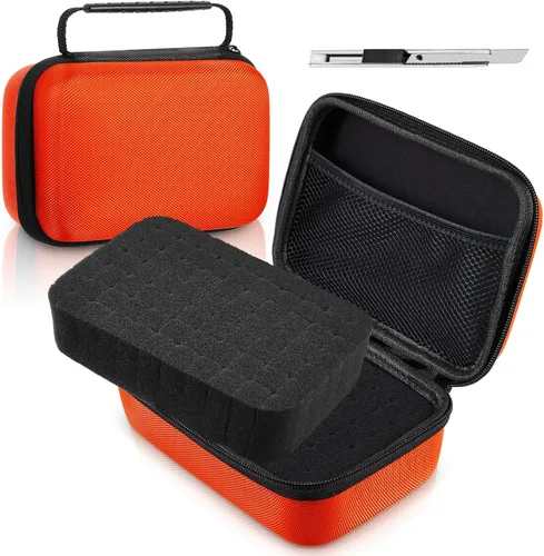 Miniatura 11 de Relaxweex Estuche rígido de EVA con espuma personalizable de 7.1 x 4.7 x 3.1 pulgadas, funda protectora de transporte de EVA a prueba de golpes