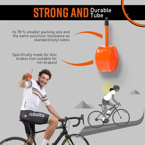 Miniatura 3 de Tubolito S-Tubo Interior TPU 700C x 0.709-1.102 in, 1.654 in/2.362 in/3.150 in Tubo interior de bicicleta de carretera más pequeño y ligero