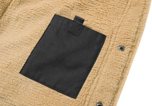 Miniatura 7 de CRYSULLY Chaqueta tipo cargo de invierno para hombre, con cuello de piel, forro polar, abrigo militar de algodón cálido