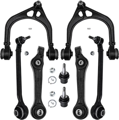 Miniatura 219 de Detroit Axle - Kit de brazos de control de extremo delantero de 8 piezas para Dodge Dakota 00-04, Durango 00-03, 4 brazos de control superior e