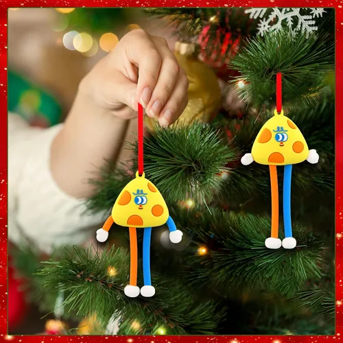 Miniatura 4 de D4DREAM Adornos de Navidad de queso para decoración de árboles, adornos de comida de queso, regalos para niños, hombres y mujeres, amantes del queso