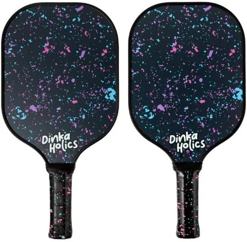 Pala de pickleball de fibra de carbono – Núcleo en forma de panal de PP de 16mm, ligera de 220–235g, agarre cómodo, diseño duradero para control y