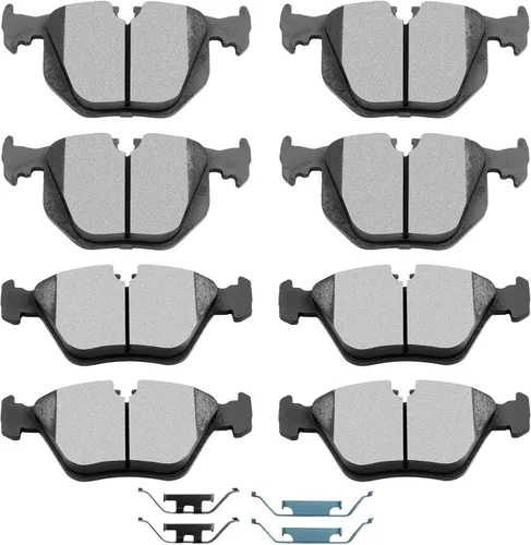 Miniatura 27 de SCITOO D1107 D1456 Juegos de pastillas de freno cerámicas delanteras y semimetálicas traseras compatibles con AUDI A3 09-13, AUDI A3 QUATTRO 09-10