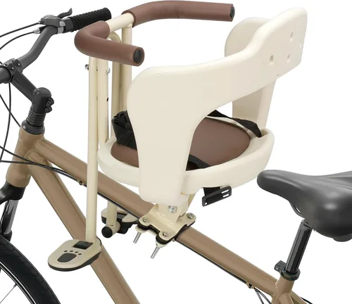 Kid's Bike seat Front Child Carrier Bike Chair for Bicycle Kids seat for Children 2~4 Years,Weight 55 lbs blanco roto montado en el frente