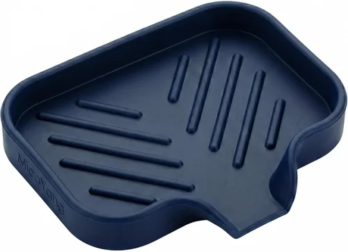 Miniatura 43 de MicoYang Jaboneras de baño de silicona con boquilla de drenaje, organizador de fregadero de cocina, soporte de esponja, bandeja de jabón para Azul
