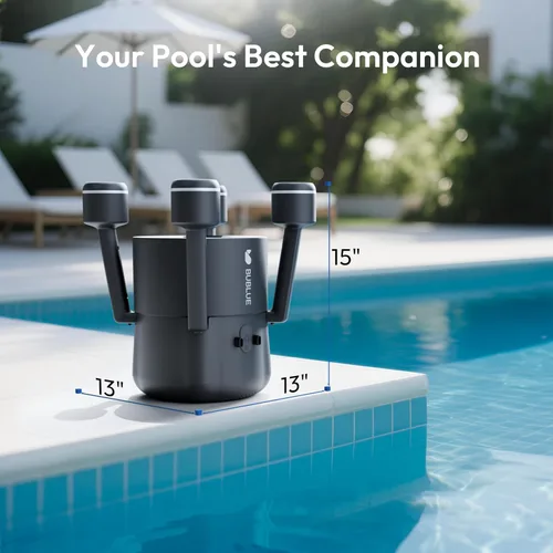 Miniatura 11 de BUBLUE F10 - Robot desnatador de superficie de piscina (actualización 2026), limpiador de piscina con control de aplicación, potente succión, filtro