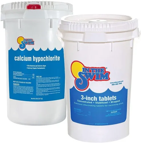 Miniatura 9 de In The Swim Pool Shock - Desinfectante granular Cal-Hypo 68% para agua cristalina - Defiende contra bacterias, algas y microorganismos - 25 libras
